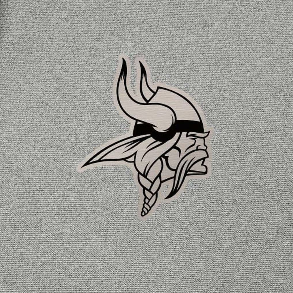 Minnesota Vikings Antigua Effortless Full-Zip Hoodie Jacket Heather Gray | NFL
