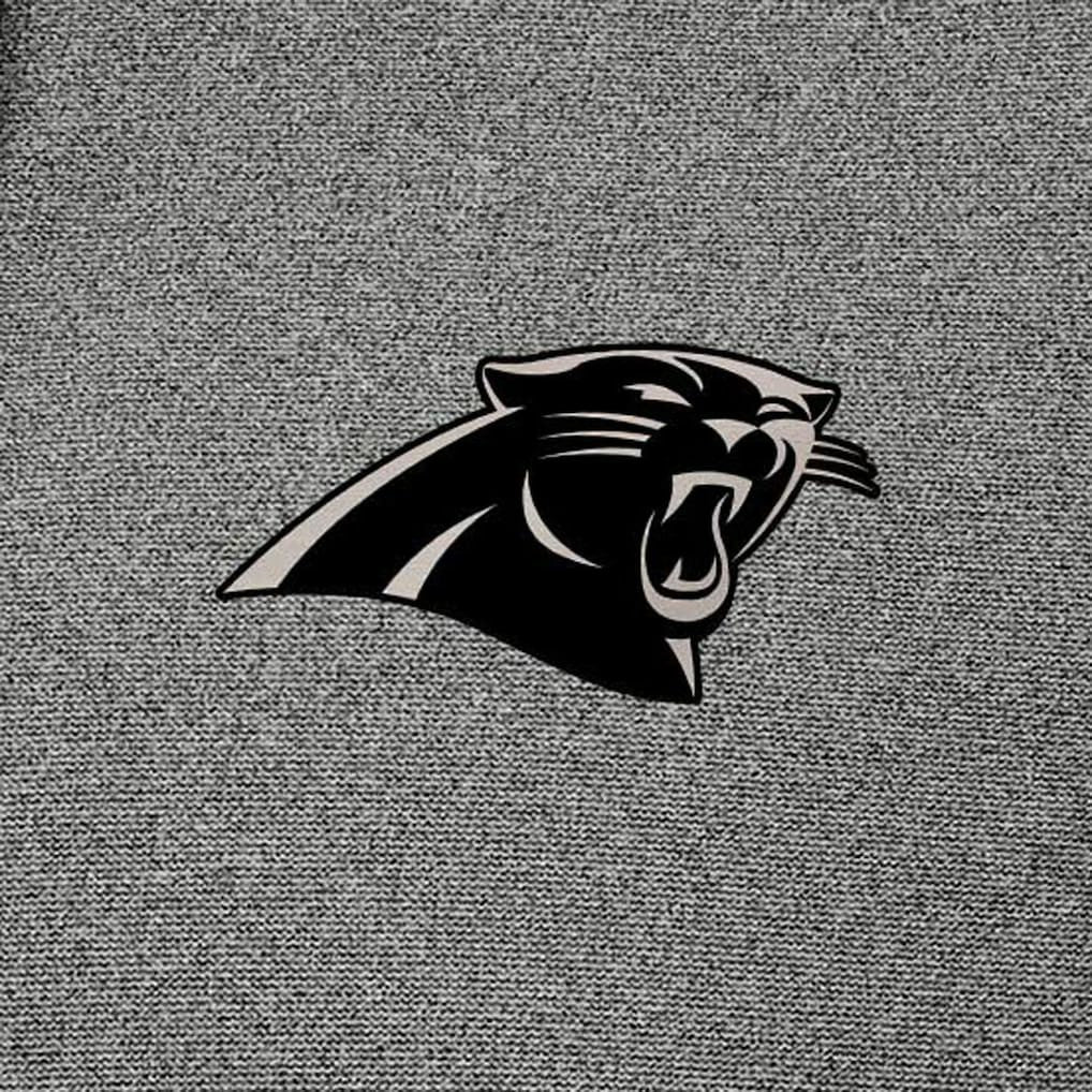 Carolina Panthers Antigua Effortless Full-Zip Hoodie Jacket Heather Black | NFL