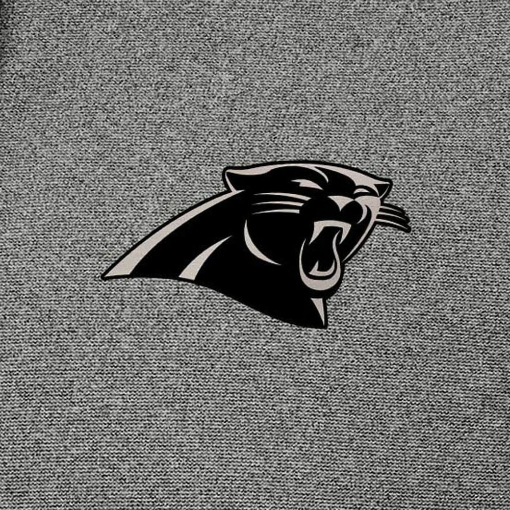 Carolina Panthers Antigua Effortless Full-Zip Hoodie Jacket Heather Black | NFL