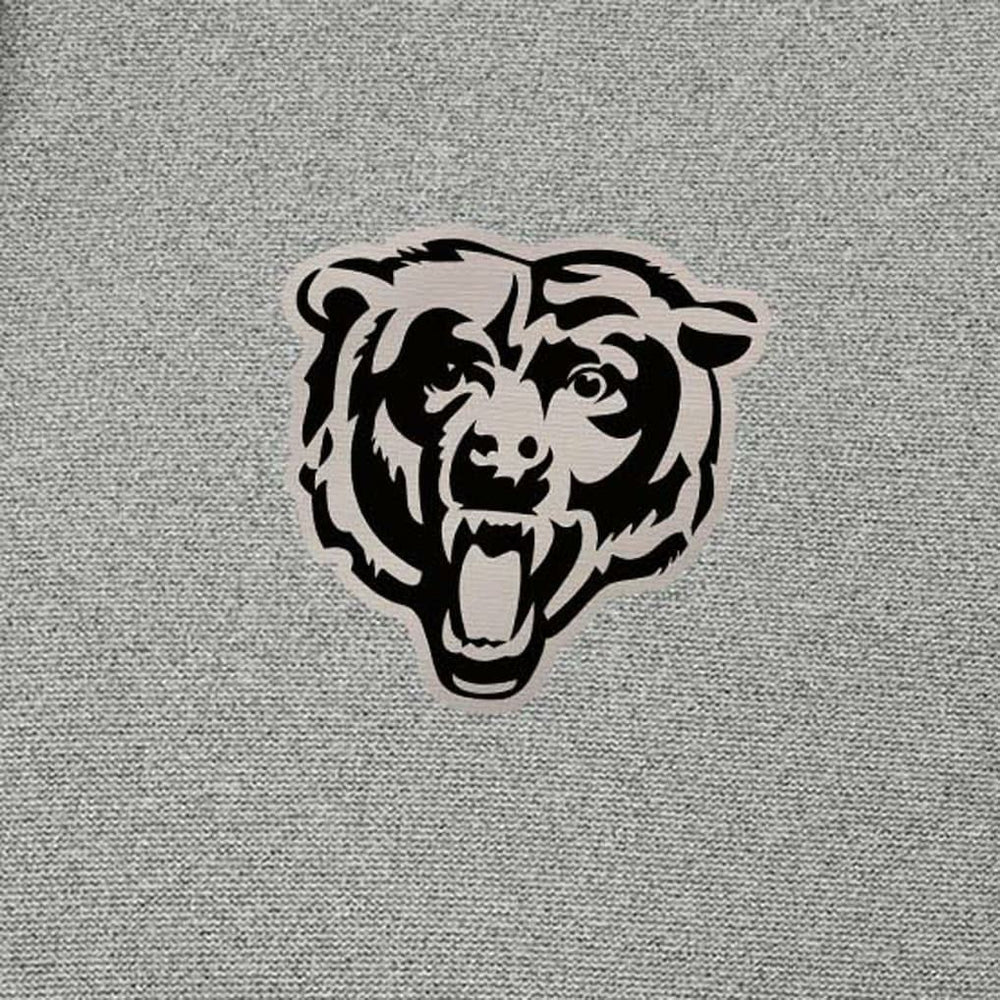 Chicago Bears Antigua Effortless Full-Zip Hoodie Jacket Heather Gray | NFL