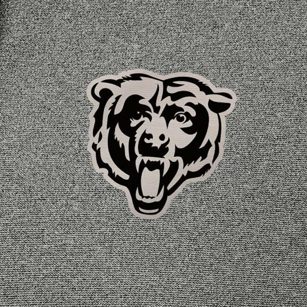 Chicago Bears Antigua Effortless Full-Zip Hoodie Jacket Heather Black | NFL