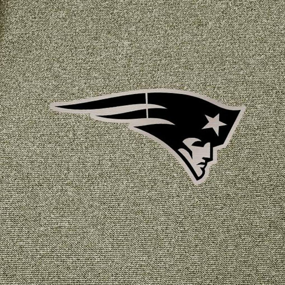 New England Patriots Antigua Effortless Full-Zip Hoodie Jacket Olive | NFL