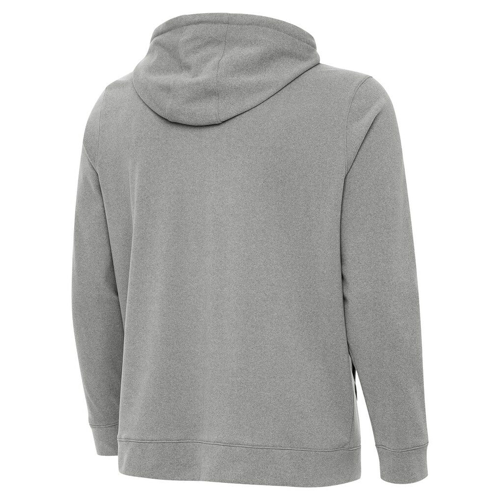 New Orleans Saints Antigua Effortless Full-Zip Hoodie Jacket Heather Gray | NFL