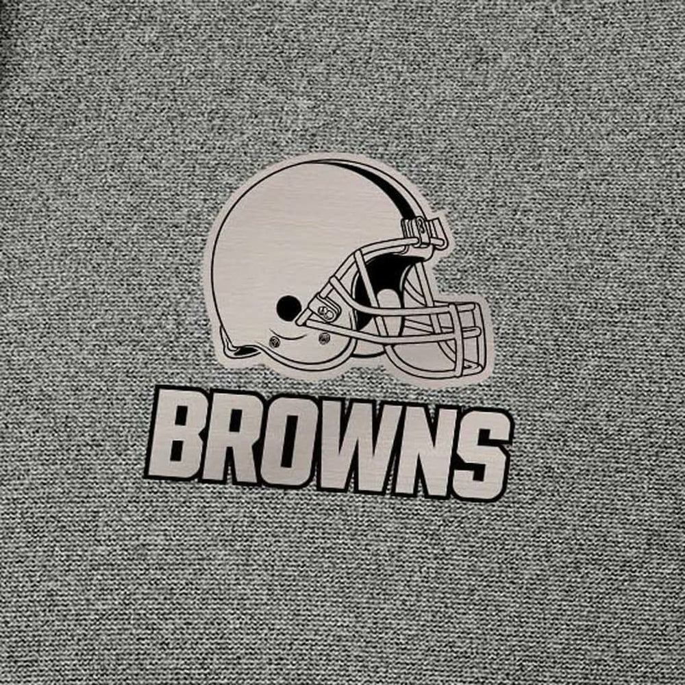 Cleveland Browns Antigua Effortless Full-Zip Hoodie Jacket Heather Black | NFL