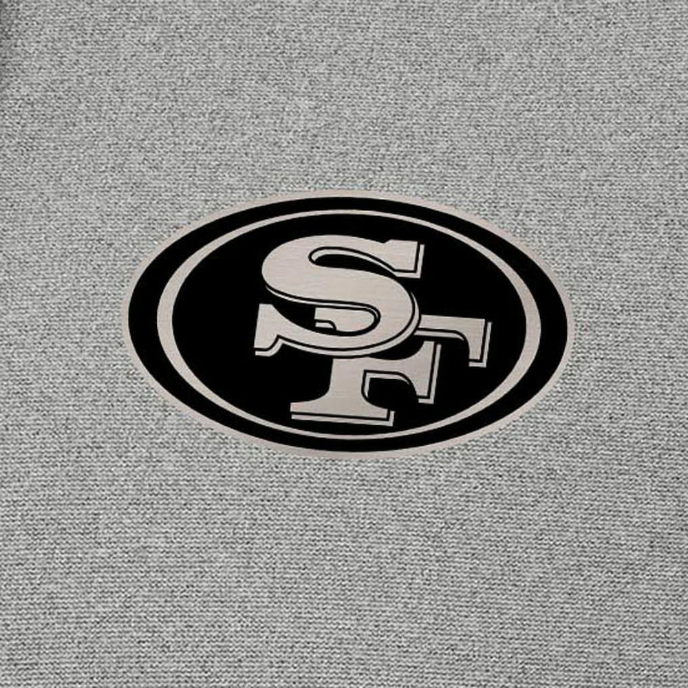 San Francisco 49ers Antigua Effortless Full-Zip Hoodie Jacket Heather Gray | NFL