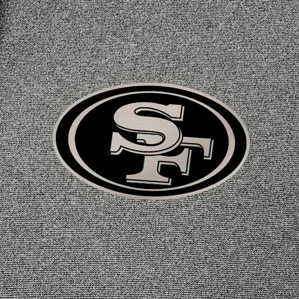 San Francisco 49ers Antigua Effortless Full-Zip Hoodie Jacket Heather Black | NFL