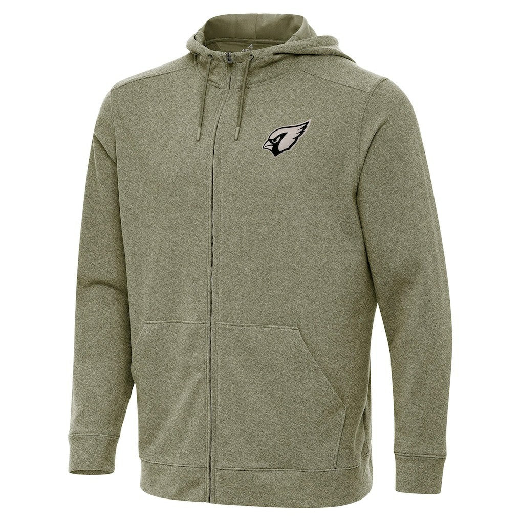 Arizona Cardinals Antigua Effortless Full-Zip Hoodie Jacket Olive | NFL