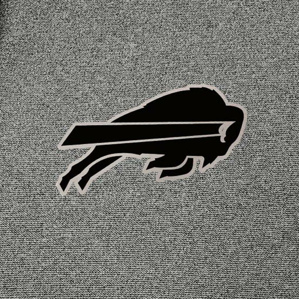 Buffalo Bills Antigua Effortless Full-Zip Hoodie Jacket Heather Black | NFL