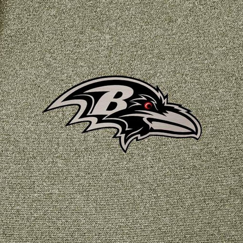 Baltimore Ravens Antigua Effortless Full-Zip Hoodie Jacket Olive | NFL