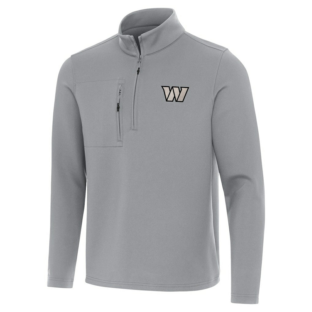 Washington Commanders Antigua Insider Quarter-Zip Jacket Gray | NFL
