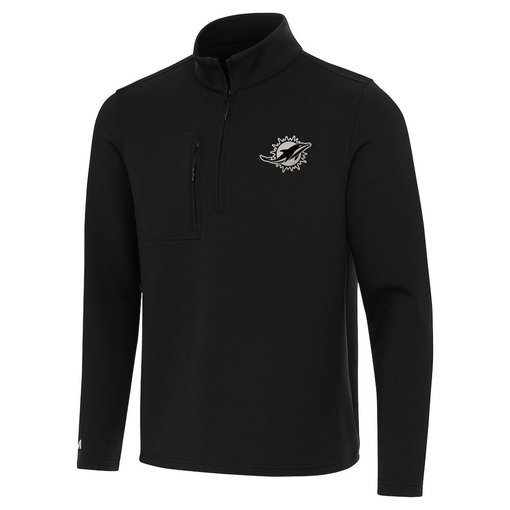 Miami Dolphins Antigua Insider Quarter-Zip Jacket Black | NFL