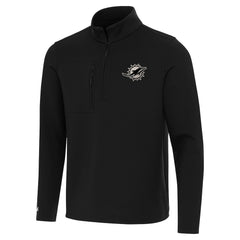 Miami Dolphins Antigua Insider Quarter-Zip Jacket Black | NFL
