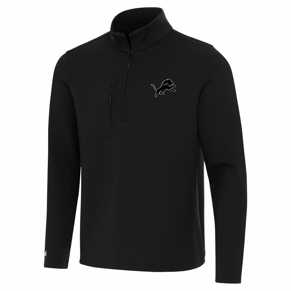 Detroit Lions Antigua Insider Quarter-Zip Jacket Black | NFL