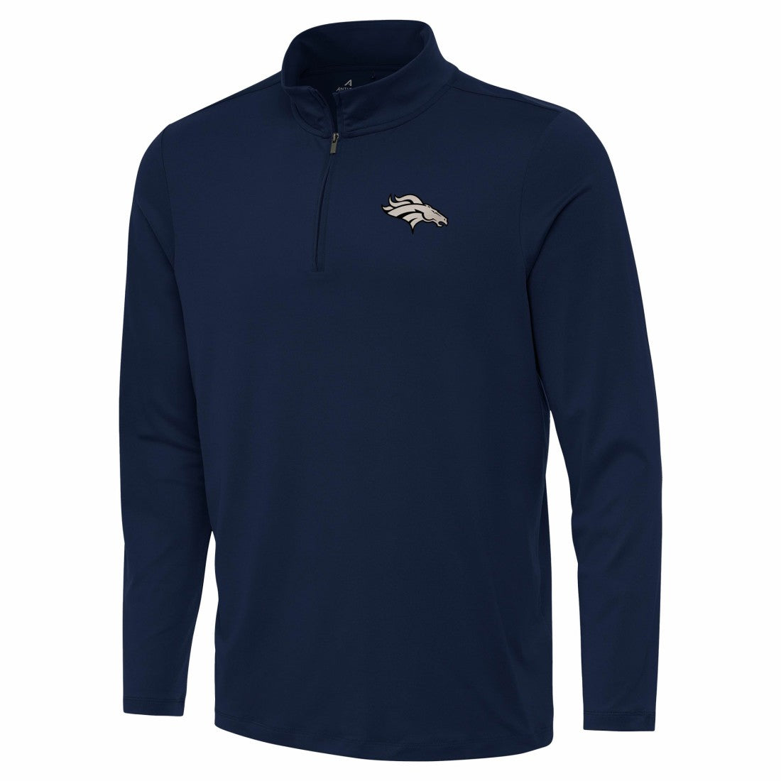 Denver Broncos Antigua Reprocess Quarter-Zip Top Navy | NFL