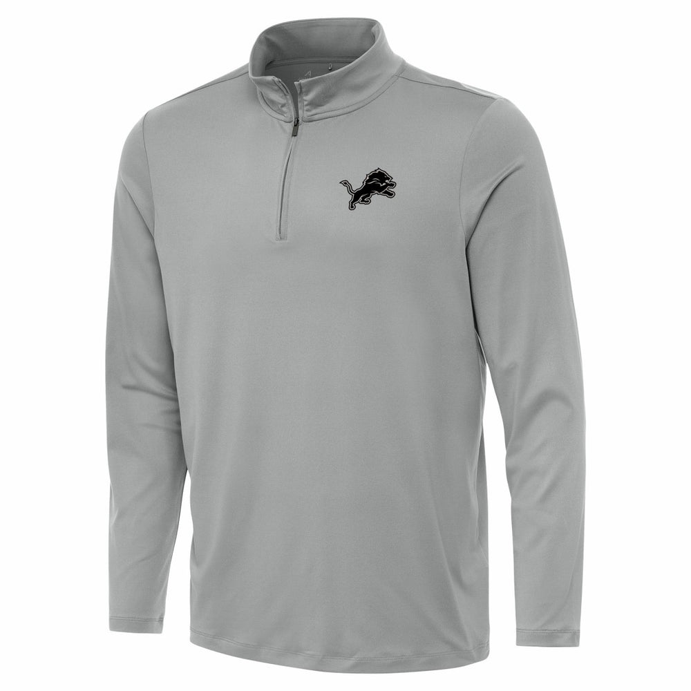 Detroit Lions Antigua Reprocess Quarter-Zip Top Gray | NFL