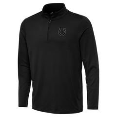 Indianapolis Colts Antigua Reprocess Quarter-Zip Top Black | NFL