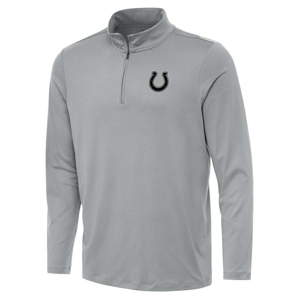 Indianapolis Colts Antigua Reprocess Quarter-Zip Top Gray | NFL