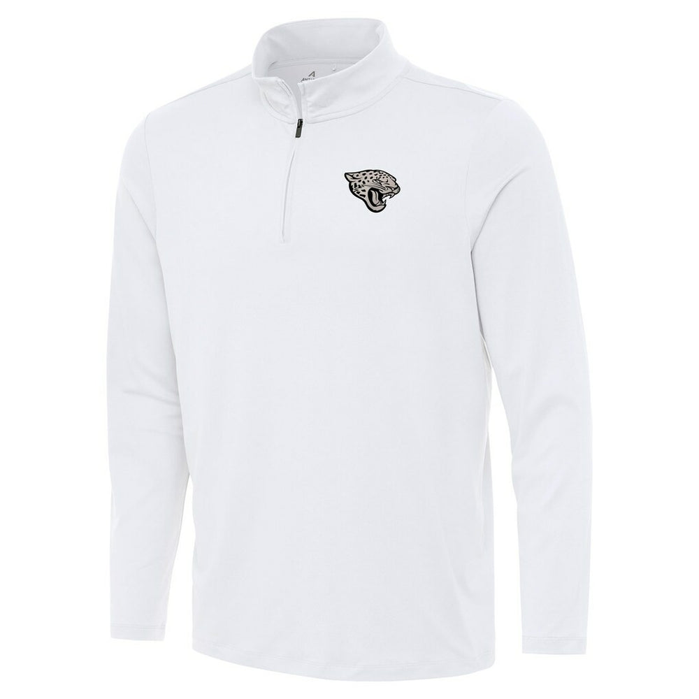 Jacksonville Jaguars Antigua Reprocess Quarter-Zip Top White | NFL