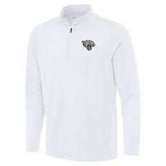 Jacksonville Jaguars Antigua Reprocess Quarter-Zip Top White | NFL