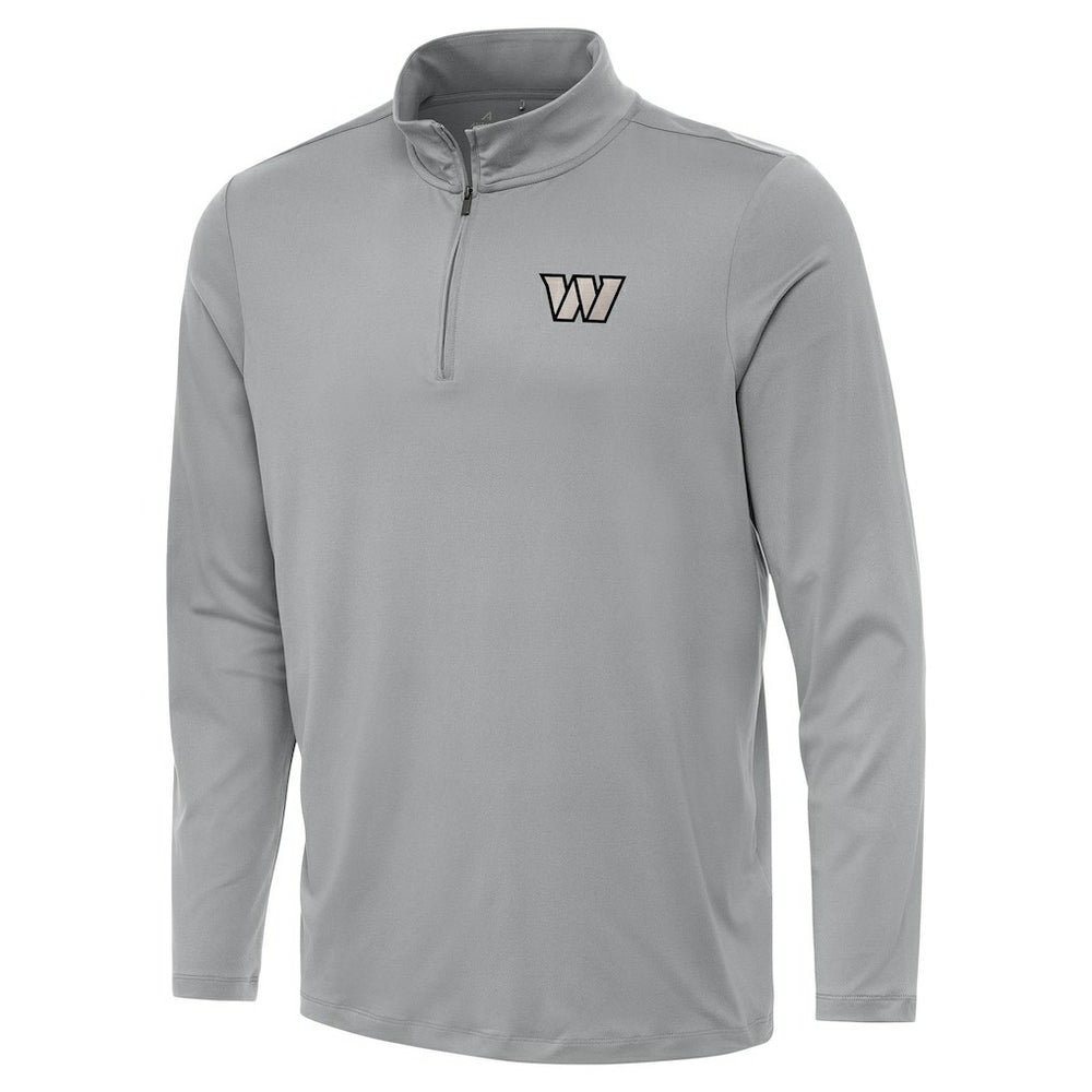 Washington Commanders Antigua Reprocess Quarter-Zip Top Gray | NFL