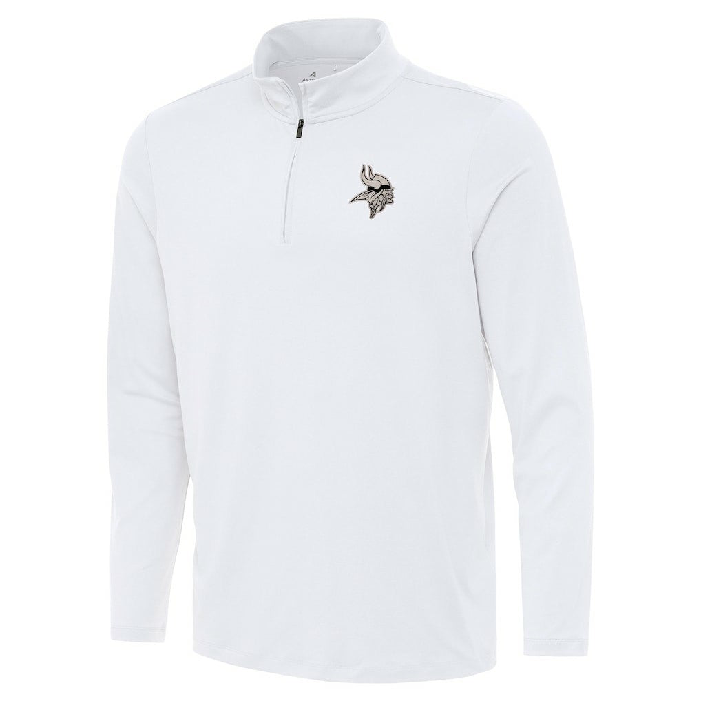 Minnesota Vikings Antigua Reprocess Quarter-Zip Top White | NFL