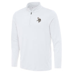 Minnesota Vikings Antigua Reprocess Quarter-Zip Top White | NFL