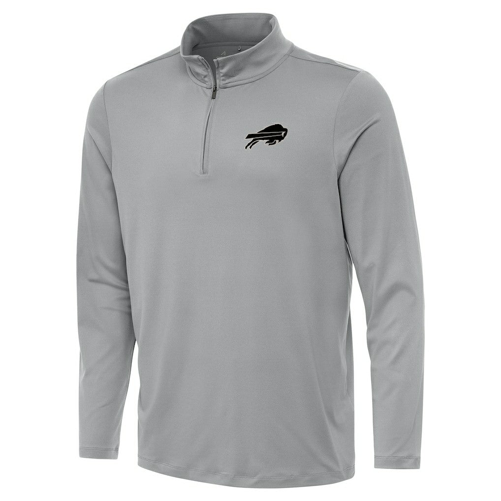 Buffalo Bills Antigua Reprocess Quarter-Zip Top Gray | NFL