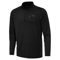 Carolina Panthers Antigua Reprocess Quarter-Zip Top Black | NFL