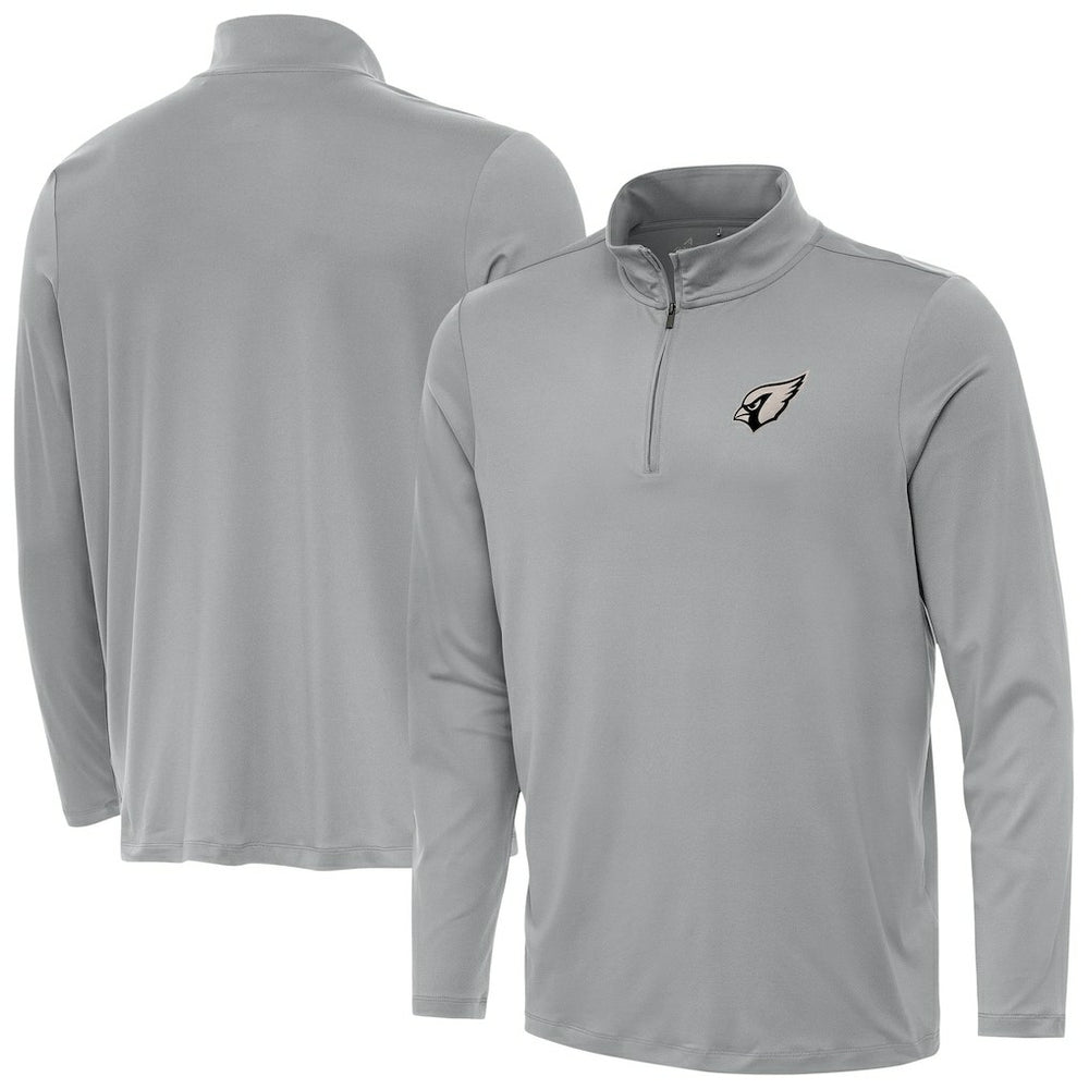 Arizona Cardinals Antigua Reprocess Quarter-Zip Top Gray | NFL