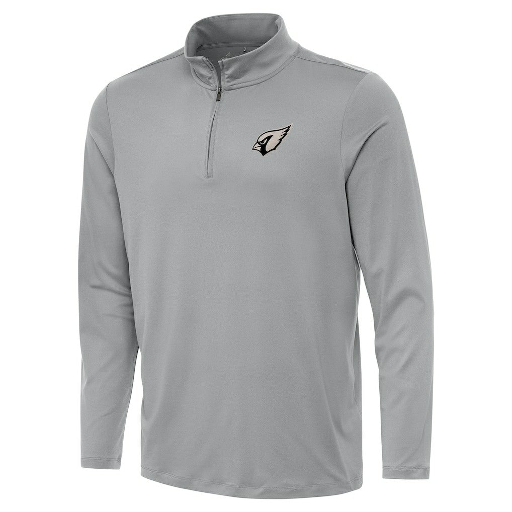 Arizona Cardinals Antigua Reprocess Quarter-Zip Top Gray | NFL