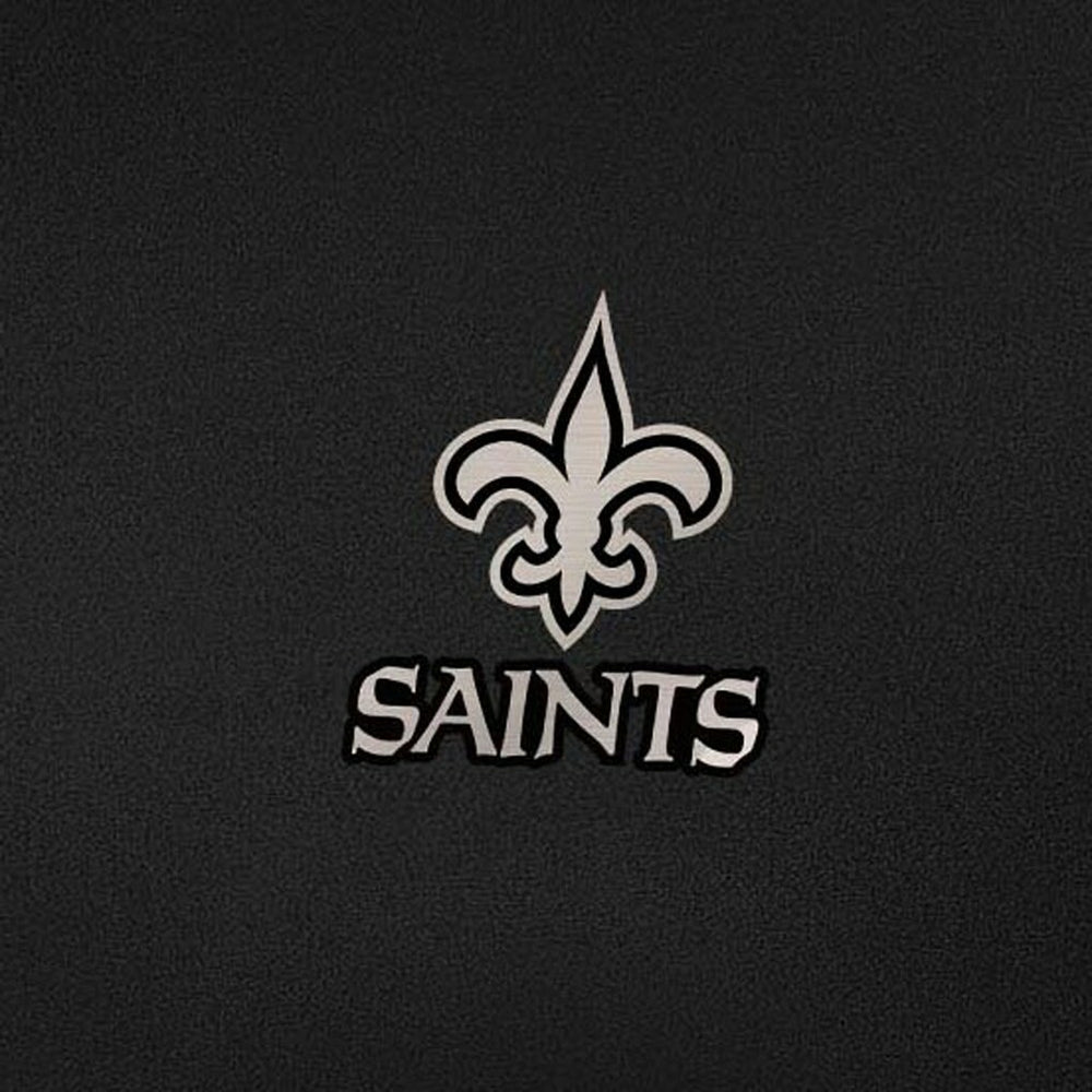 New Orleans Saints Antigua Reprocess Quarter-Zip Top Black | NFL