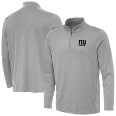 New York Giants Antigua Reprocess Quarter-Zip Top Gray | NFL