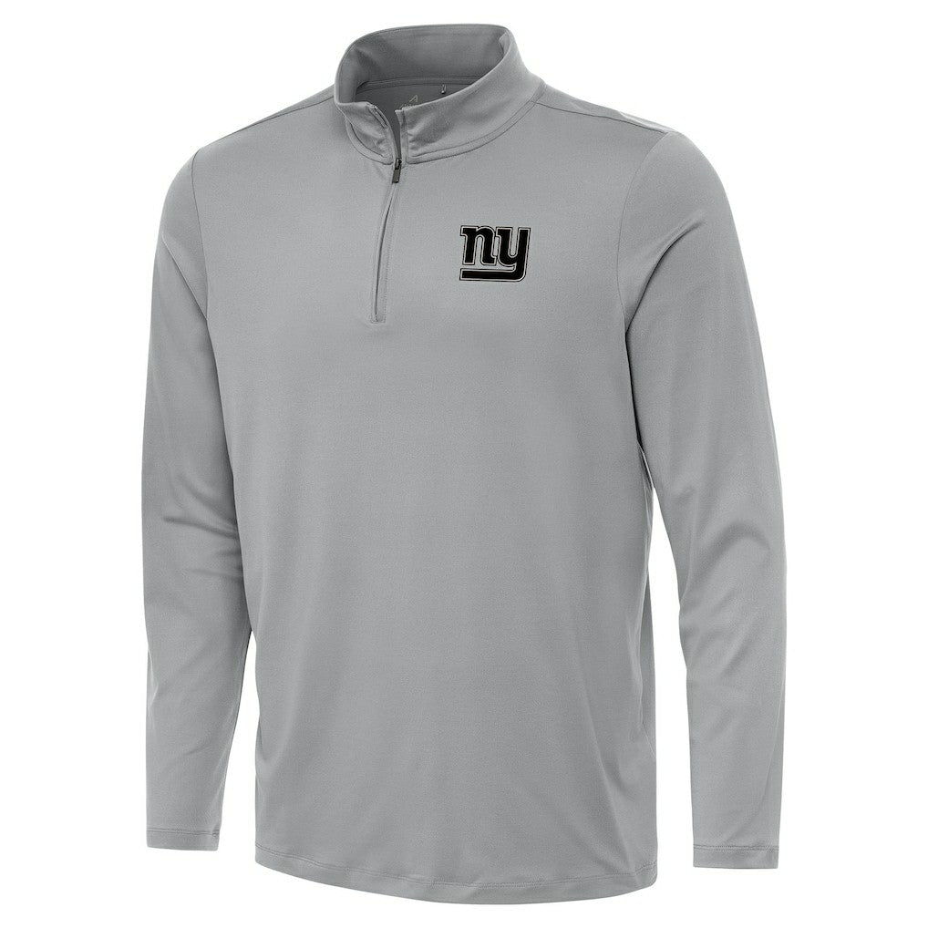 New York Giants Antigua Reprocess Quarter-Zip Top Gray | NFL