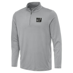 New York Giants Antigua Reprocess Quarter-Zip Top Gray | NFL