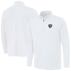 Chicago Bears Antigua Reprocess Quarter-Zip Top White | NFL