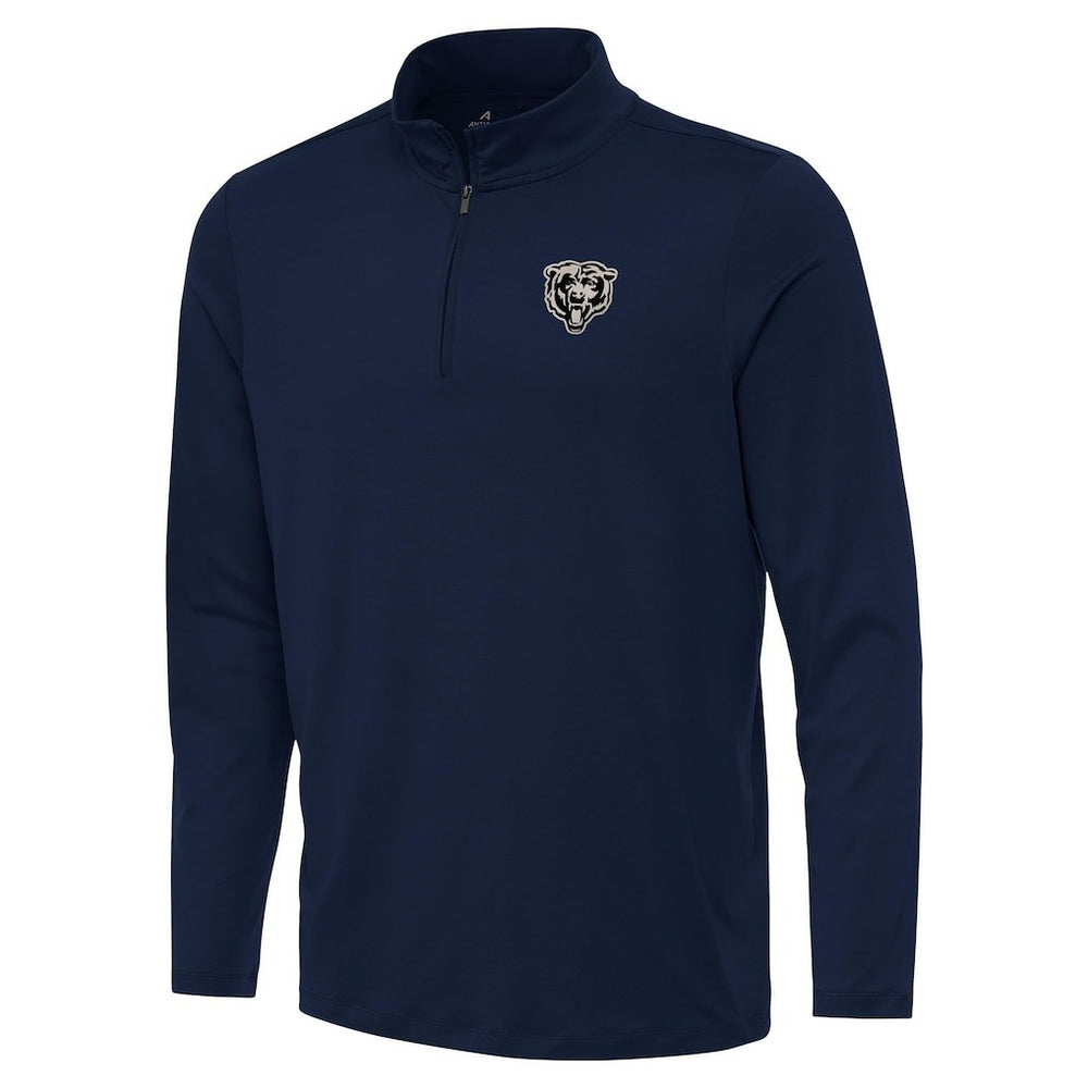 Chicago Bears Antigua Reprocess Quarter-Zip Top Navy | NFL