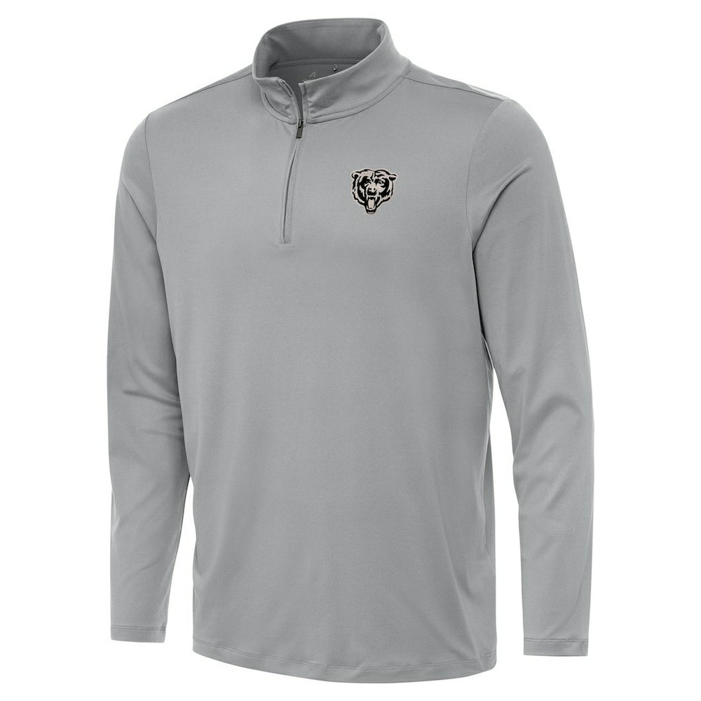 Chicago Bears Antigua Reprocess Quarter-Zip Top Gray | NFL