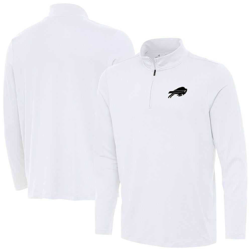 Buffalo Bills Antigua Reprocess Quarter-Zip Top White | NFL