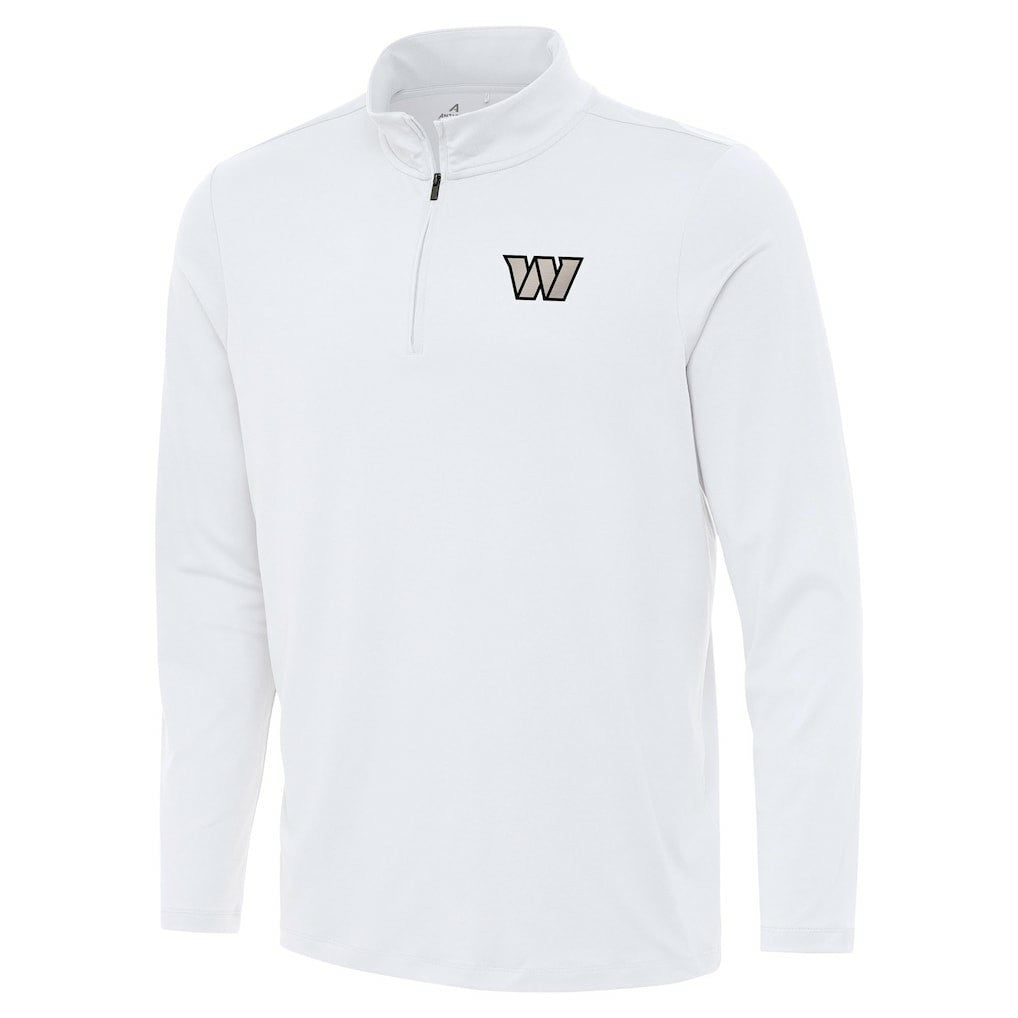 Washington Commanders Antigua Reprocess Quarter-Zip Top White | NFL