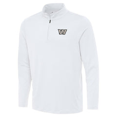 Washington Commanders Antigua Reprocess Quarter-Zip Top White | NFL