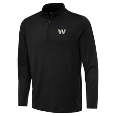 Washington Commanders Antigua Reprocess Quarter-Zip Top Black | NFL