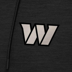 Washington Commanders Antigua Spikes Raglan Quarter-Zip Hoodie Heather Black | NFL
