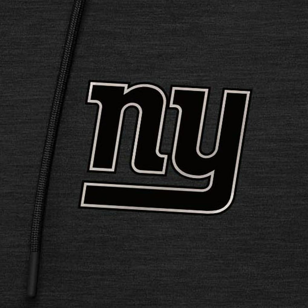 New York Giants Antigua Spikes Raglan Quarter-Zip Hoodie Heather Black | NFL