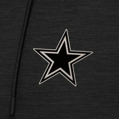 Dallas Cowboys Antigua Spikes Raglan Quarter-Zip Hoodie Heather Black | NFL