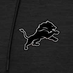 Detroit Lions Antigua Spikes Raglan Quarter-Zip Hoodie Heather Black | NFL