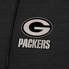 Green Bay Packers Antigua Spikes Raglan Quarter-Zip Hoodie Heather Black | NFL