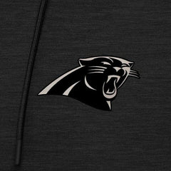 Carolina Panthers Antigua Spikes Raglan Quarter-Zip Hoodie Heather Black | NFL