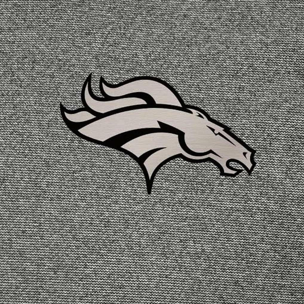 Denver Broncos Antigua Subtle Quarter-Zip Top Heather Black | NFL