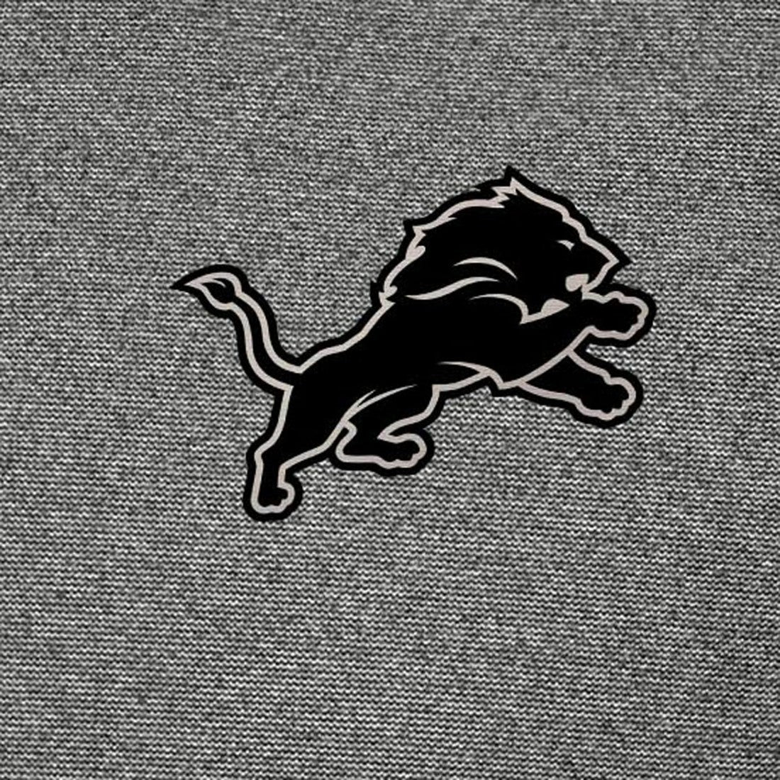 Detroit Lions Antigua Subtle Quarter-Zip Top Heather Black | NFL