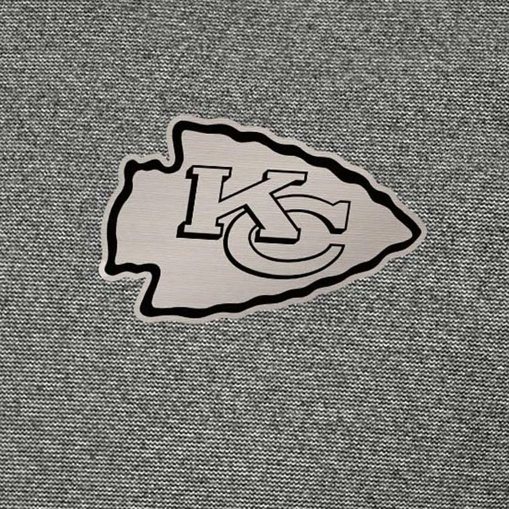Kansas City Chiefs Antigua Subtle Quarter-Zip Top Heather Black | NFL